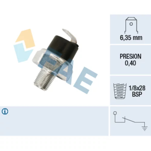 Olejový tlakový spínač FAE 11730
