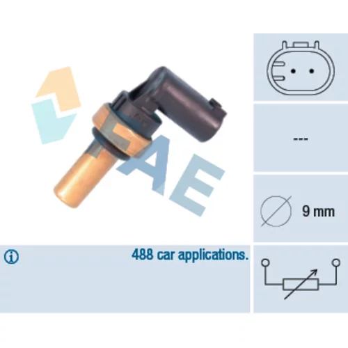 Snímač teploty chladiacej kvapaliny FAE 32710