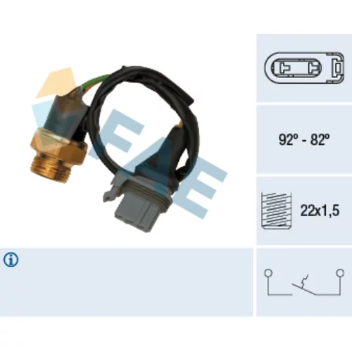 Teplotný spínač ventilátora chladenia FAE 37510