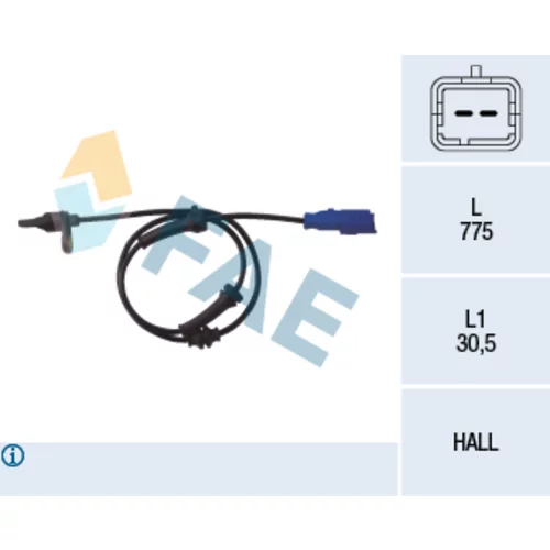 Snímač počtu otáčok kolesa FAE 78013