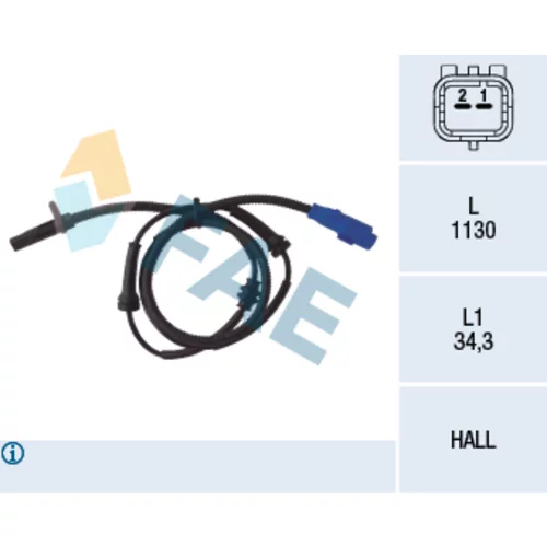 Snímač počtu otáčok kolesa FAE 78034