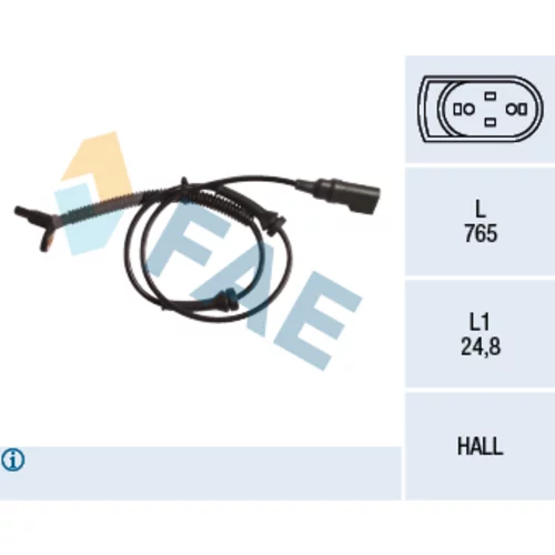 Snímač počtu otáčok kolesa FAE 78153