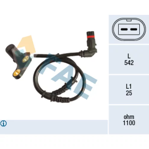 Snímač počtu otáčok kolesa FAE 78190