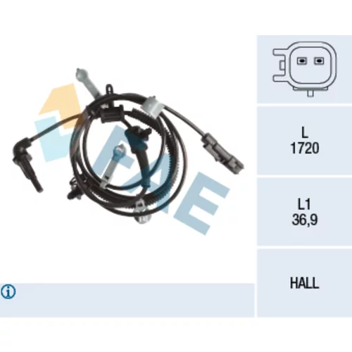Snímač počtu otáčok kolesa FAE 78239