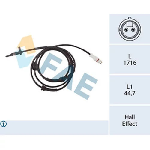 Snímač počtu otáčok kolesa FAE 78364