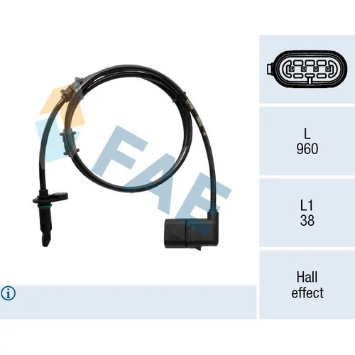 Snímač počtu otáčok kolesa FAE 78535