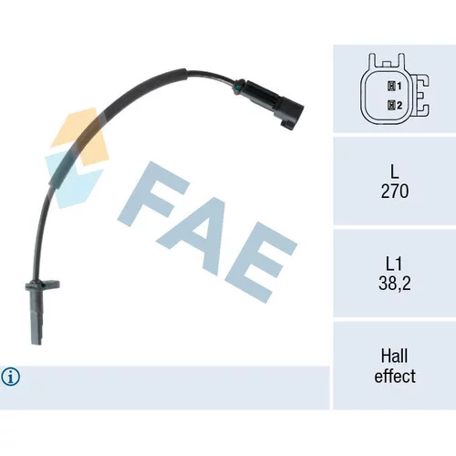Snímač počtu otáčok kolesa FAE 78556