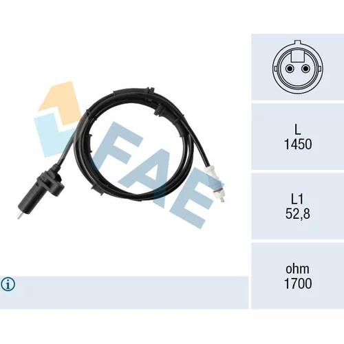 Snímač počtu otáčok kolesa FAE 78577