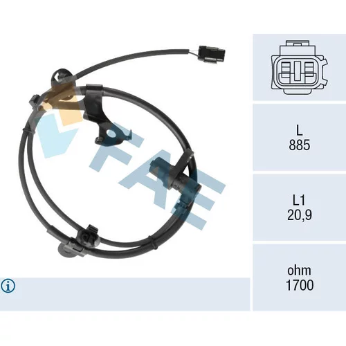Snímač počtu otáčok kolesa FAE 78580