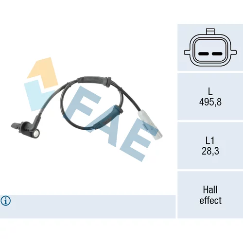 Snímač počtu otáčok kolesa FAE 78716