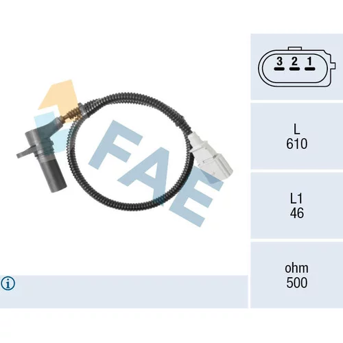 Snímač impulzov kľukového hriadeľa FAE 79115