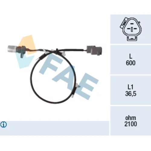 Snímač impulzov kľukového hriadeľa FAE 79456