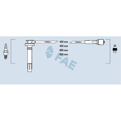 Sada zapaľovacích káblov FAE 83238
