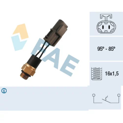 Teplotný spínač ventilátora chladenia FAE 37550