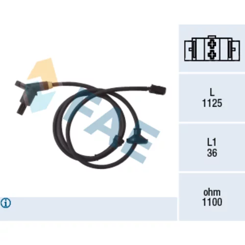 Snímač počtu otáčok kolesa FAE 78001