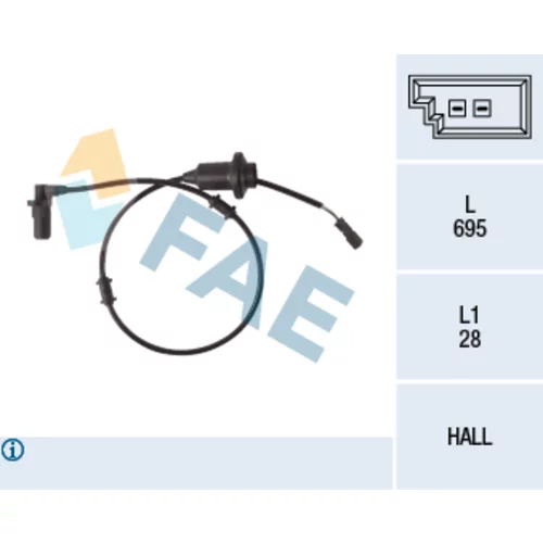 Snímač počtu otáčok kolesa FAE 78108