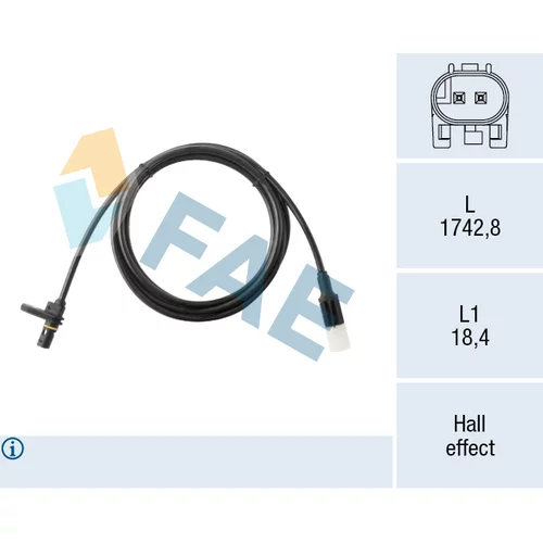 Snímač počtu otáčok kolesa FAE 78723
