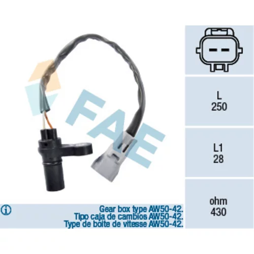 Snímač otáčok, automatická prevodovka FAE 79124