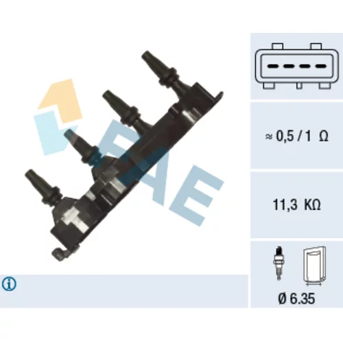 Zapaľovacia cievka FAE 80418