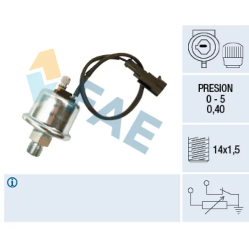 Snímač tlaku oleja FAE 14010