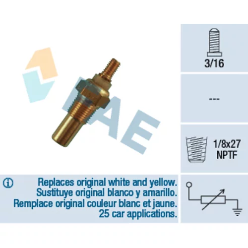 Snímač teploty chladiacej kvapaliny FAE 32080