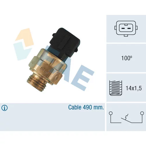 Teplotný spínač kontrolky teploty chladenia FAE 35570