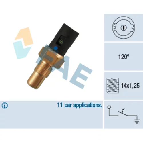 Teplotný spínač kontrolky teploty chladenia FAE 35750