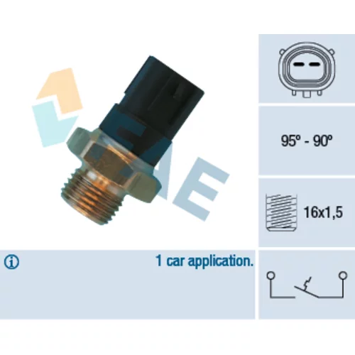 Teplotný spínač ventilátora chladenia FAE 36490