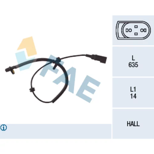 Snímač počtu otáčok kolesa FAE 78035