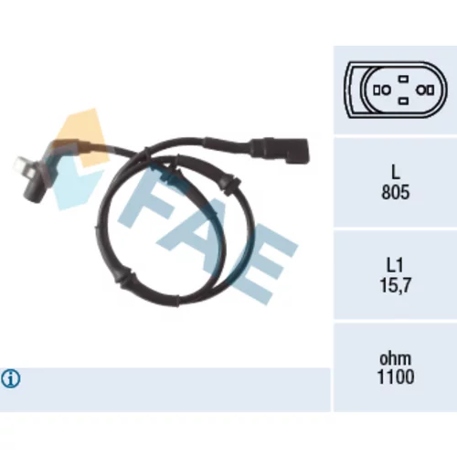 Snímač počtu otáčok kolesa FAE 78041