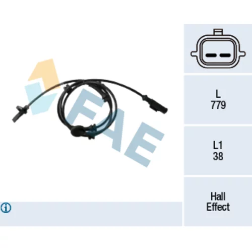 Snímač počtu otáčok kolesa FAE 78437