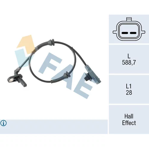 Snímač počtu otáčok kolesa FAE 78505