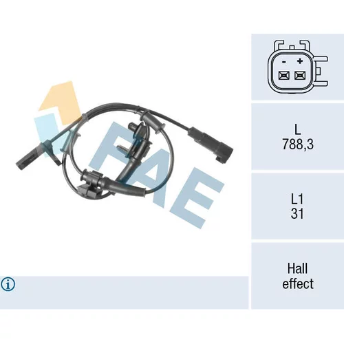 Snímač počtu otáčok kolesa FAE 78623
