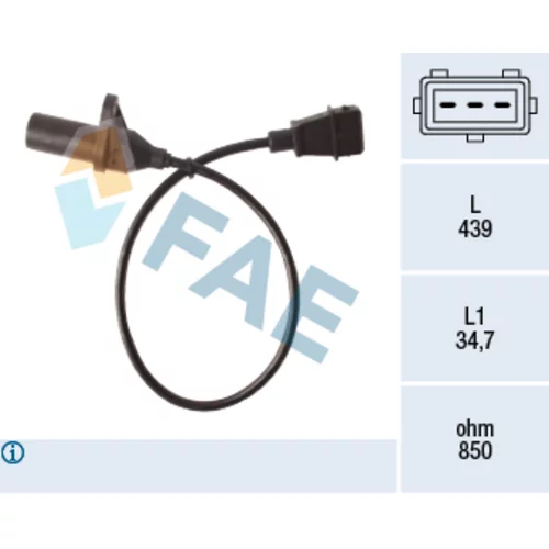 Snímač impulzov kľukového hriadeľa FAE 79524