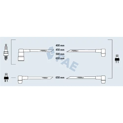 Sada zapaľovacích káblov FAE 83190