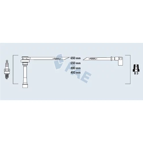 Sada zapaľovacích káblov FAE 85381