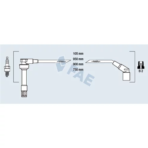 Sada zapaľovacích káblov FAE 85945