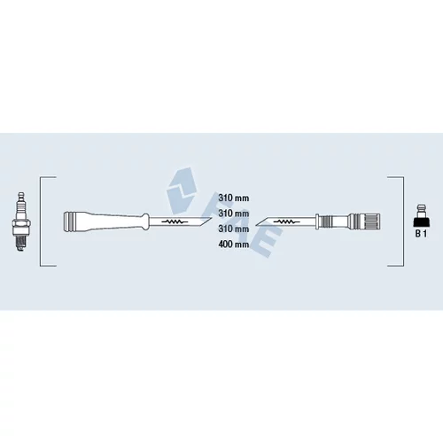 Sada zapaľovacích káblov FAE 85985