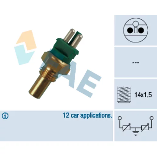 Snímač teploty chladiacej kvapaliny FAE 32510