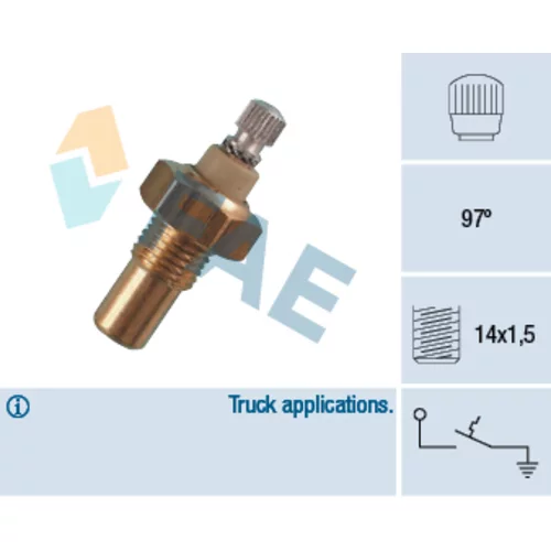 Teplotný spínač kontrolky teploty chladenia FAE 35030