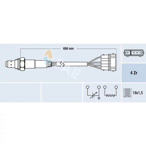 Lambda sonda FAE 77128