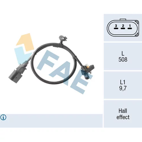 Snímač impulzov kľukového hriadeľa FAE 79495