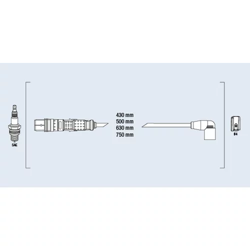 Sada zapaľovacích káblov FAE 85697
