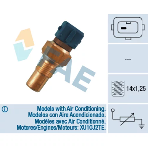 Snímač teploty chladiacej kvapaliny FAE 32380