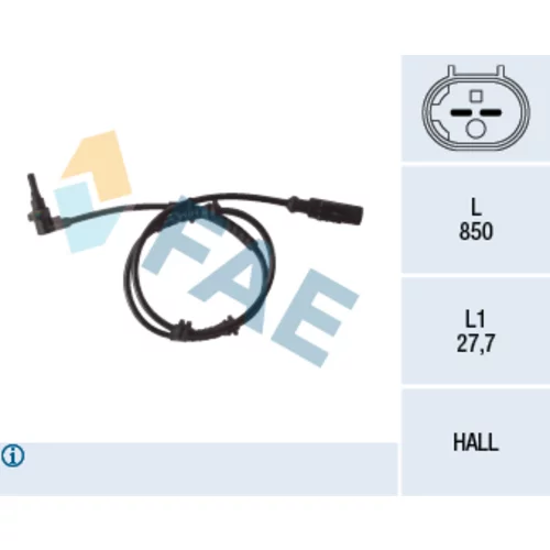 Snímač počtu otáčok kolesa FAE 78112