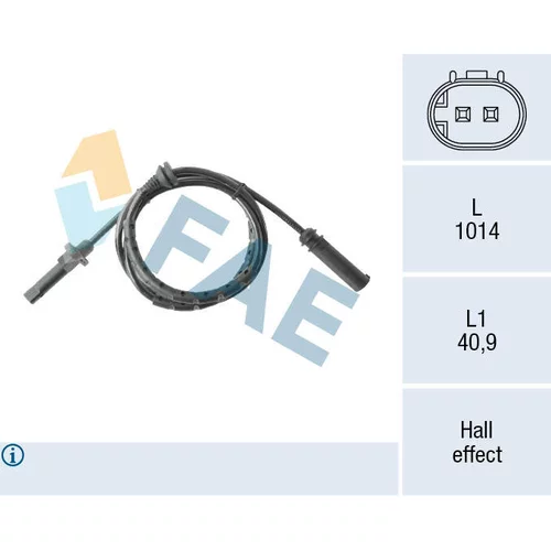 Snímač počtu otáčok kolesa FAE 78565