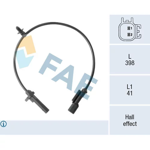 Snímač počtu otáčok kolesa FAE 78570