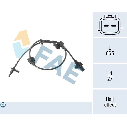 Snímač počtu otáčok kolesa FAE 78715