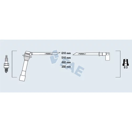 Sada zapaľovacích káblov FAE 83261