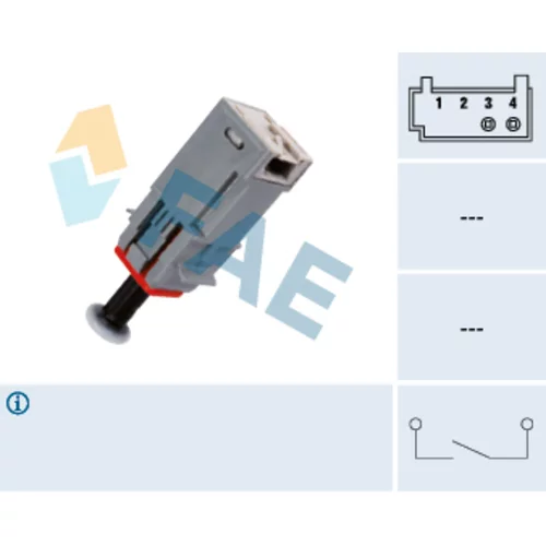 Spínač ovládania spojky (pre tempomat) FAE 24790